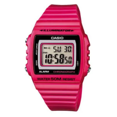Relógio Casio Feminino Rosa Digital W-215H-4AVDF | R$135