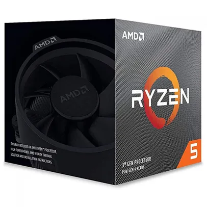 Processador AMD Ryzen 5 3600 3.6GHz (4.2GHz Turbo), 6-Cores 12-Threads, Cooler Wraith Stealth, AM4, 