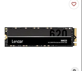 SSD Lexar NM620, 2TB, M.2 2280, PCIe NVMe, Leitura 3500 MB/s, Gravacao 3000 MB/s, LNM620X002T-RNNNU