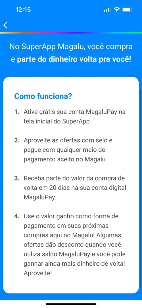 Imagem na descrição da promoção