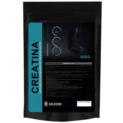 [FG APP] Creatina Monohidratada 600g - 100% Pura Importada - Soldiers Nutrition