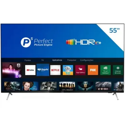 Smart TV 4K 55” Philips HDR10+ 