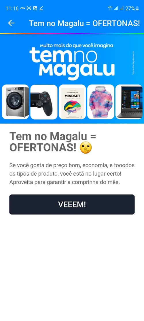 Imagem na descrição da promoção