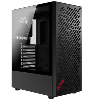 Gabinete Gamer XPG Valorair, Mid Tower, Vidro Temperado, Black, Sem Fonte, Com 4 Fans