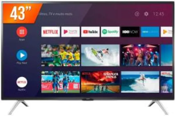 Smart TV Led 43'' Full HD Semp 43S5300 2 HDMI 1 USB Wi-Fi Android - R$1568
