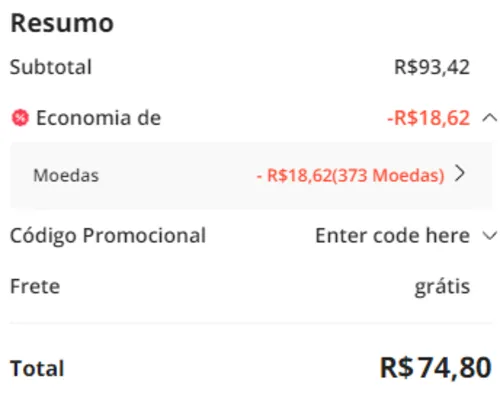 Imagem na descrição da promoção