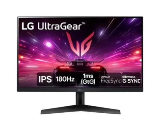 Monitor Gamer LG UltraGear 24" Full HD, IPS, 180Hz, 1ms, DisplayPort e HDMI, NVIDIA G-SYNC , AMD FreeSync?, HDR10, sRGB 99% - 24GS60F-B