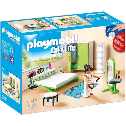 Conjunto de edifícios do conjunto de quartos PLAYMOBIL