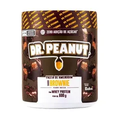 Dr Peanut Pasta De Amendoim Sabor Brownie Com Whey Protein 600G Dr. Peanut