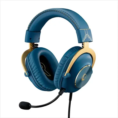 [APP] Headset Gamer Logitech G PRO X Blue Voice Edição League of Legends, DTS 7.1, Microfone Removív