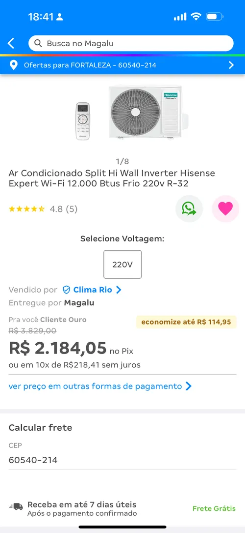 Imagem na descrição da promoção