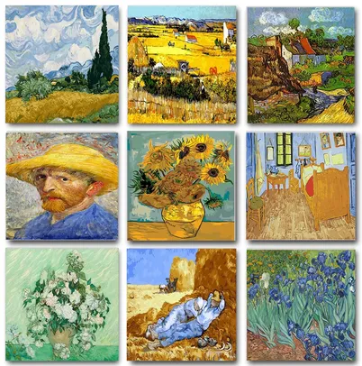 Tela de Pintura por Números - Van Gogh | R$35