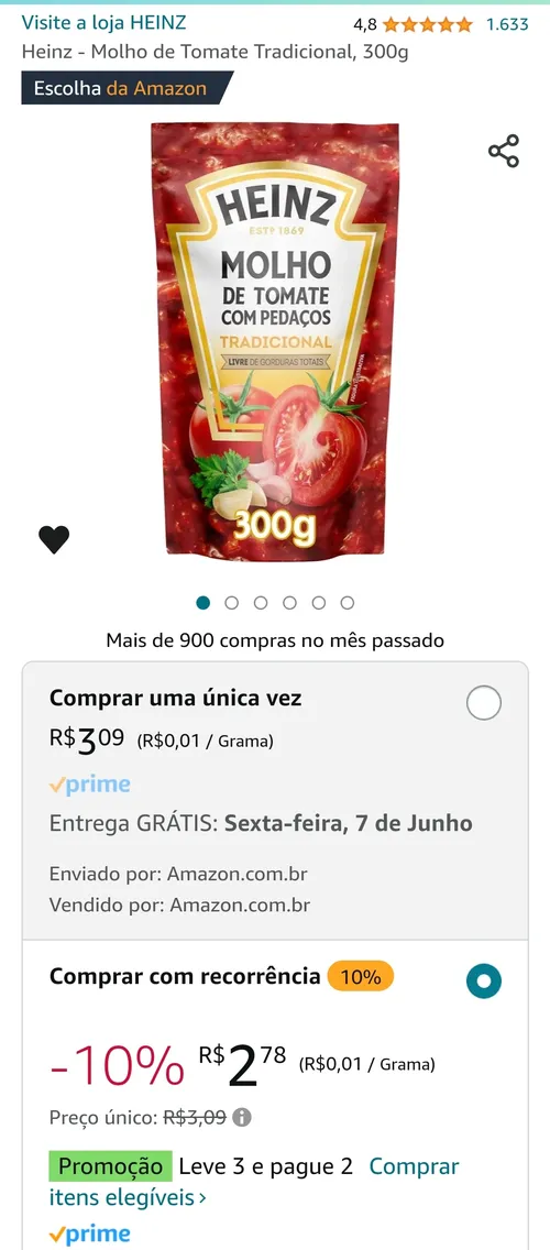 Imagem na descrição da promoção