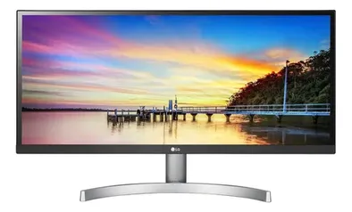 Monitor gamer LG UltraWide 29WK600 led 29" branco e preto 100V/240V