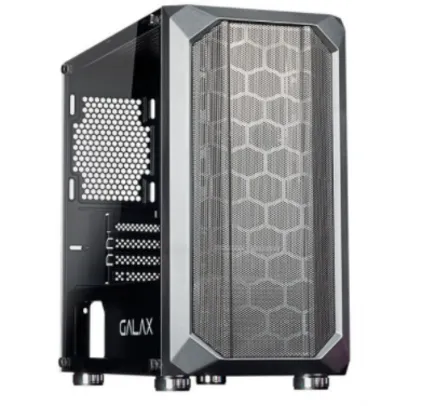 Gabinete Gamer Galax Nebulosa, Mini Tower, Vidro Temperado, Sem Fan, Black, Sem Fonte, GX700