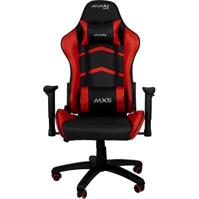 Cadeira Gamer MX5 Giratoria Preto/Vermelho - mymax