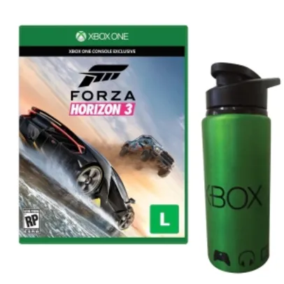 Jogo Forza Horizon 3 Xbox One + Squeeze de Metal Microsoft Xbox por R$ 80