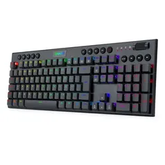 TECLADO MECÂNICO RGB REDRAGON HORUS PRETO COM SWITCH USB