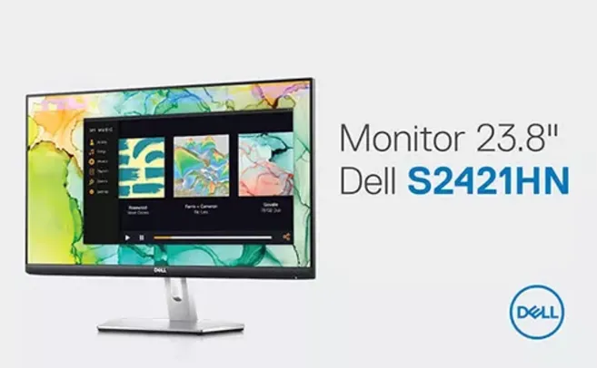 Monitor Dell de 24 polegadas S2421hn - Com 2 hdmi, FreeSync e certificação TUV