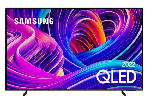 Smart TV Samsung 55" QLED 4K 55Q60B 2022 Tecnologia de Pontos Quânticos Som em Movimento