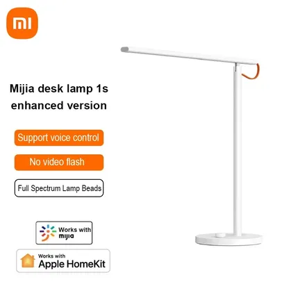 Xiaomi Mijia-Fold Table Lamp 1S, Versão Melhorada, Ra95 High Color, Suporte a Índice de Renderização, Controle por Voz, Proteção para os Olhos