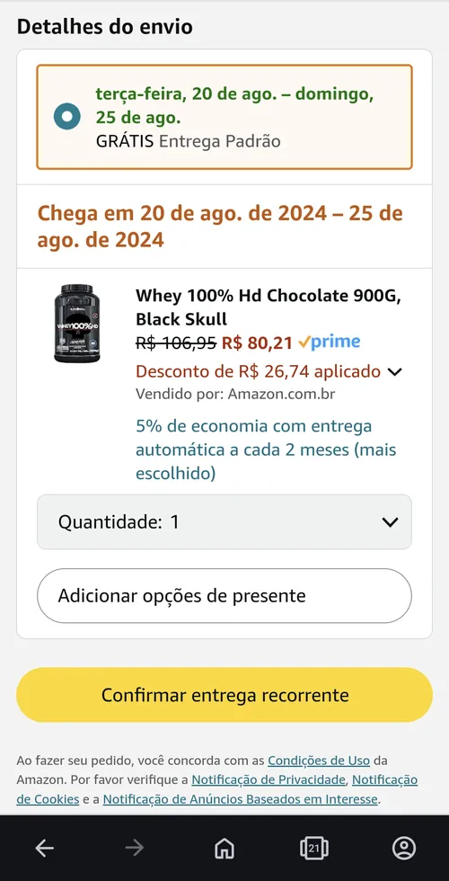 Imagen na descrição da promoção