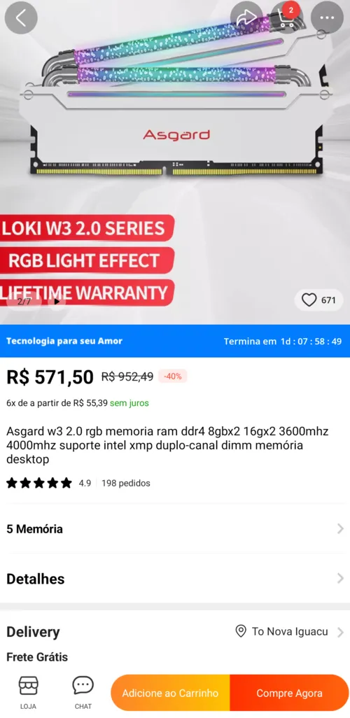 Imagem na descrição da promoção