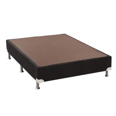 Cama Box Base Ortobom Universal Nobuck Black Casal 138