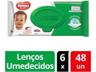 Lenços Umedecidos Huggies Classic - 48 Unidades Cada 6 Pacotes