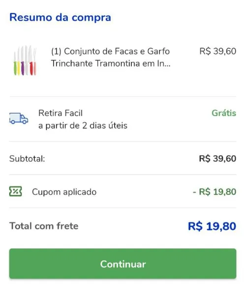 Imagem na descrição da promoção