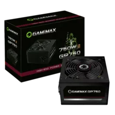 Fonte Gamemax GP750, 750W, 80 Plus Bronze, PFC Ativo