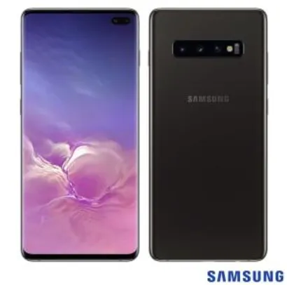 Samsung Galaxy S10+ Ceramic Black, 512GB, com tela de 6.4”