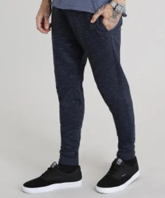 calça masculina jogger em moletom azul marinho - R$40