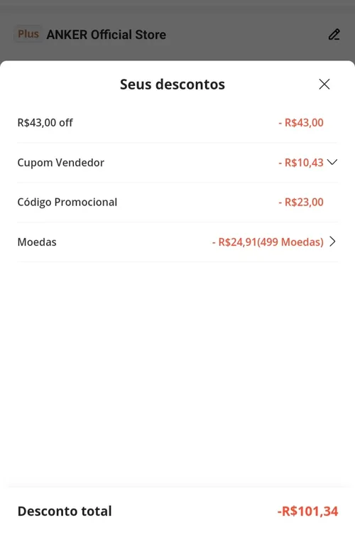 Imagem na descrição da promoção