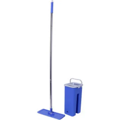 Mop Flat Cinza e Azul - Fun Clean | r$ 49