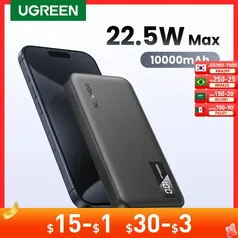 [Moedas] Powerbank UGREEN 10.000mAh 22,5W