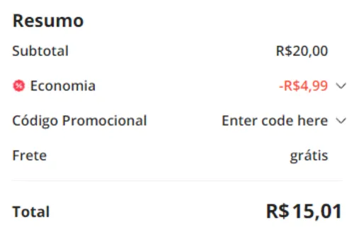 Imagem na descrição da promoção