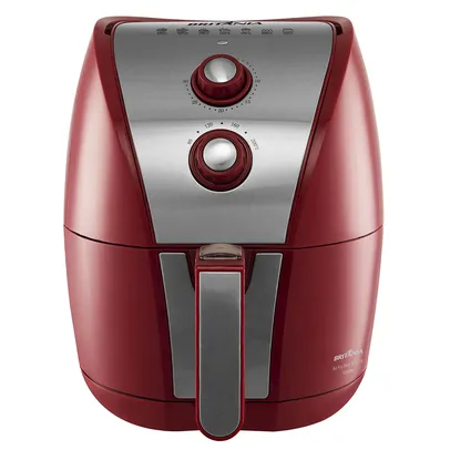 [Outlet] Air Fryer Britânia BRF11VI Inox Vermelha 4,4 Litros 