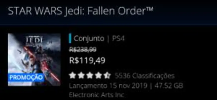 STAR WARS Jedi: Fallen Order [Ps Store]