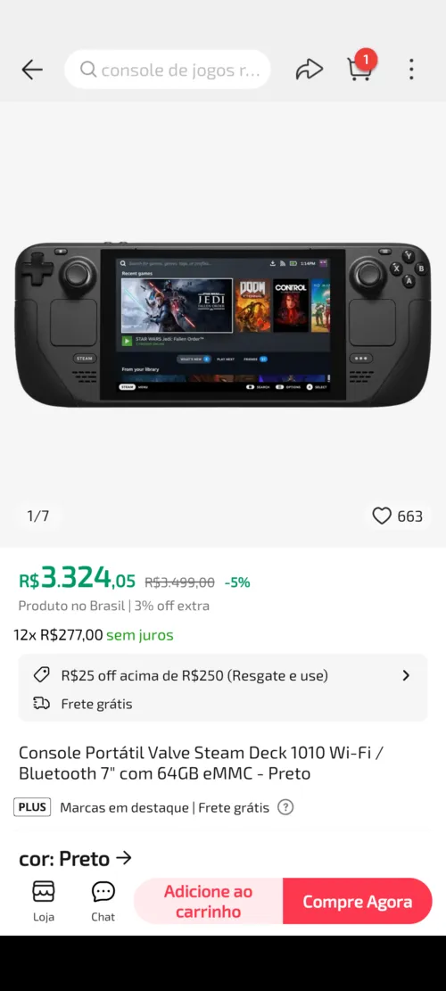 Imagem na descrição da promoção