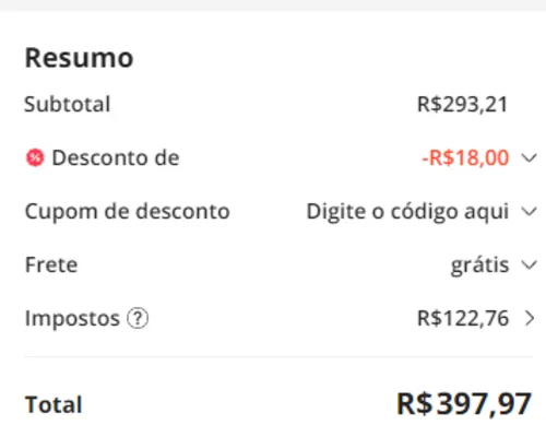 Imagem na descrição da promoção