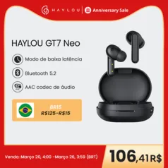 Fones de Ouvido TWS HAYLOU GT7 Neo