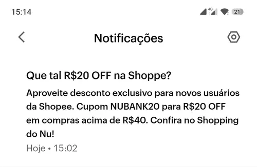 Imagem na descrição da promoção