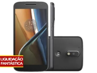 Smartphone Motorola Moto G 4ª Geração 16GB Preto por R$900