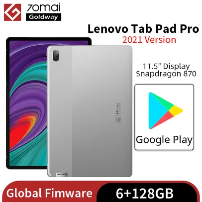 Lenovo tab p11 pro tablet 6gb 128gb global firmware snapdragon 870 11.5 - VERSÃO 2021