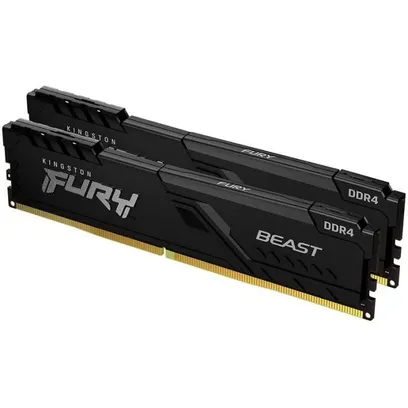 Foto do produto Memória Kingston 16GB DDR4 3200Mhz Fury Beast Rgb KF432C16BBA/16