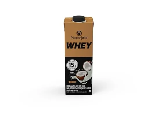 [REC] (1 LITRO) Piracanjuba Whey 15g de proteína Sabor Coco