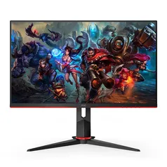 MONITOR GAMER AOC 27" IPS 144HZ 1MS FHD G-SYNC VGA/HDMI/DP, 27G2/BK | R$ 1650