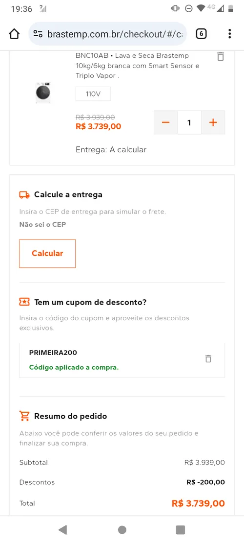 Imagem na descrição da promoção