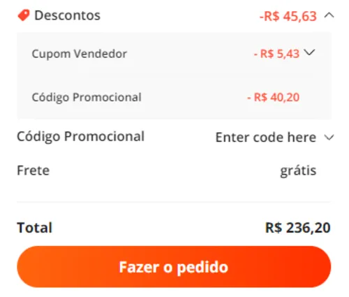 Imagem na descrição da promoção